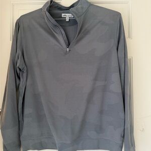 Peter Millar Men's Zip Up Gray Sweater